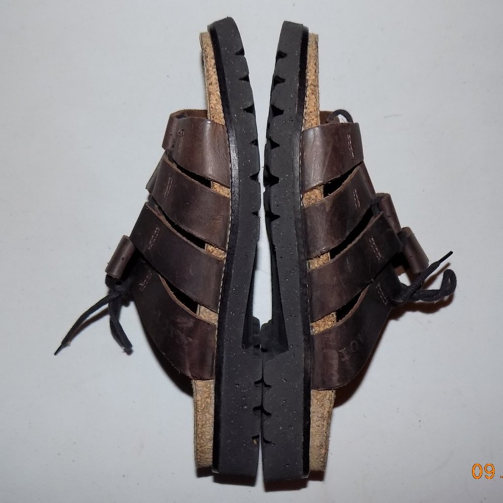 Naot Lace brown buffalo leather EU38 US7 - Picture 2 of 11
